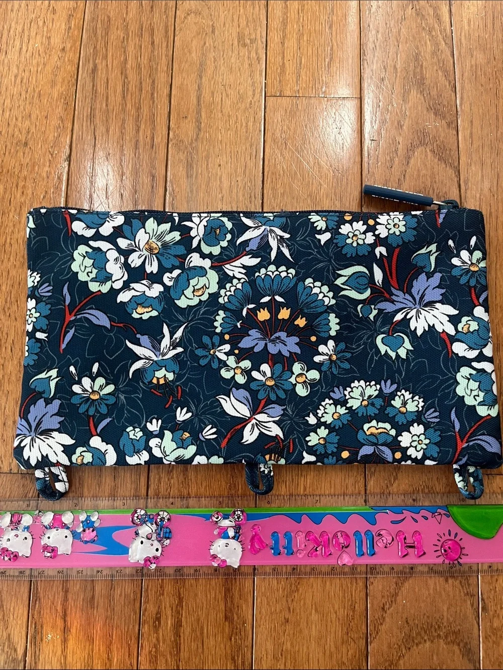 Vera Bradley Navy Floral 'Make Your Mark' Cosmetic Pouch